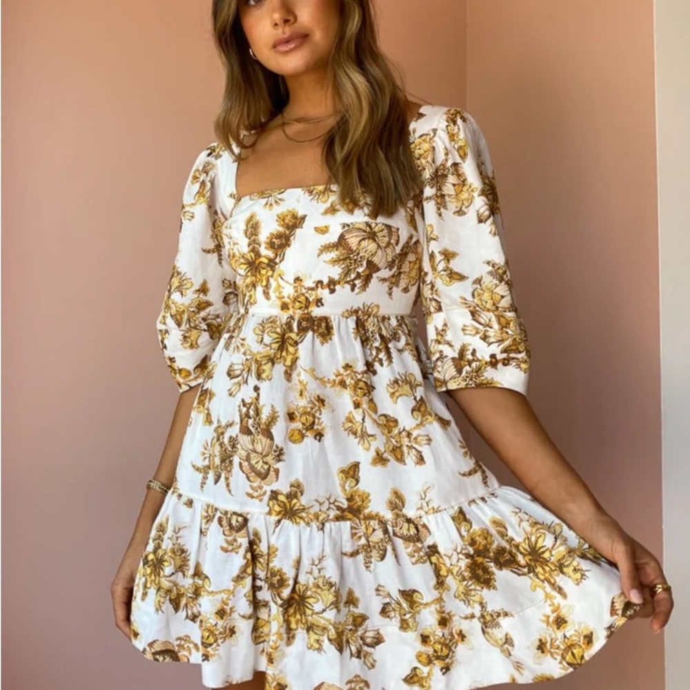 Shona Joy Bella Open Back Mini Dress
